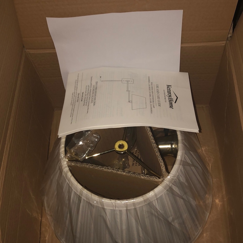 Kenton Home wall swing arm convertible lamp NIB